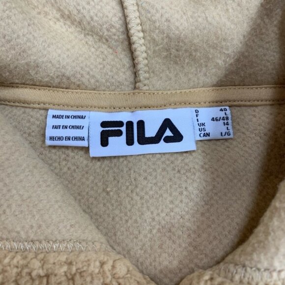 FILA Cropped Teddy Hoodie - Picture 5 of 6